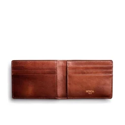 Bosca Dolce Leather Small Bifold Wallet