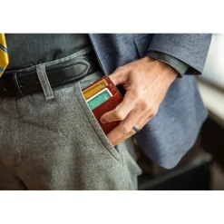 Bosca Old Leather Deluxe Front Pocket Wallet