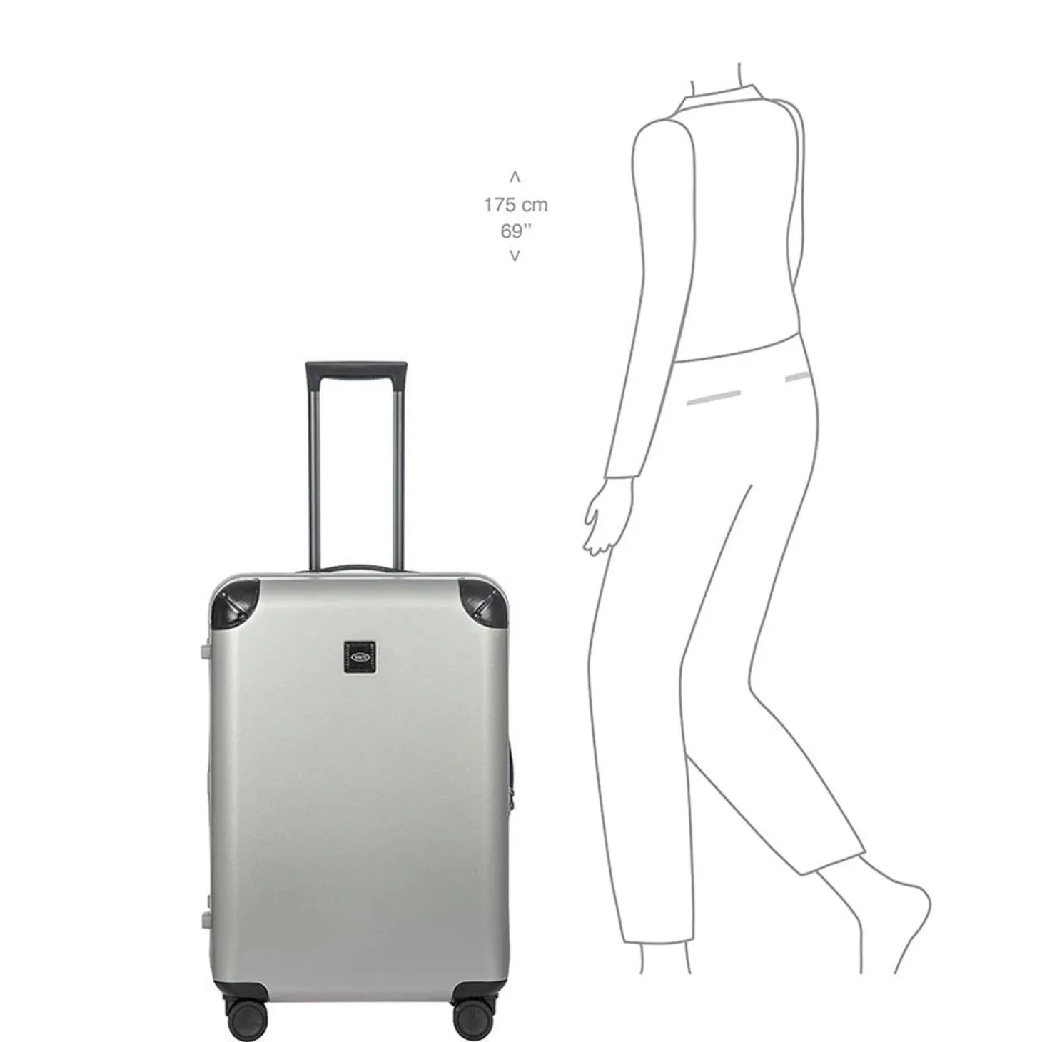 Brics Amalfi 27" Checked Spinner