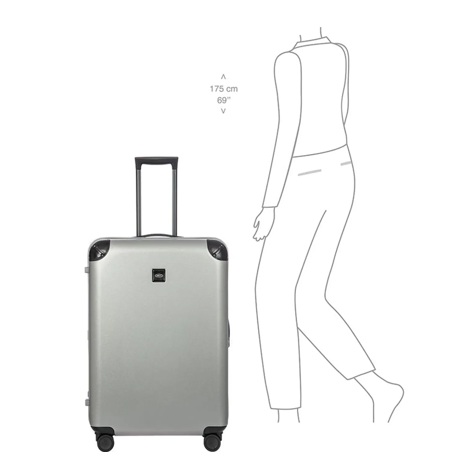 Brics Amalfi 30" Checked Spinner