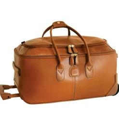 Brics Life Pelle 21" Carry On Rolling Duffle