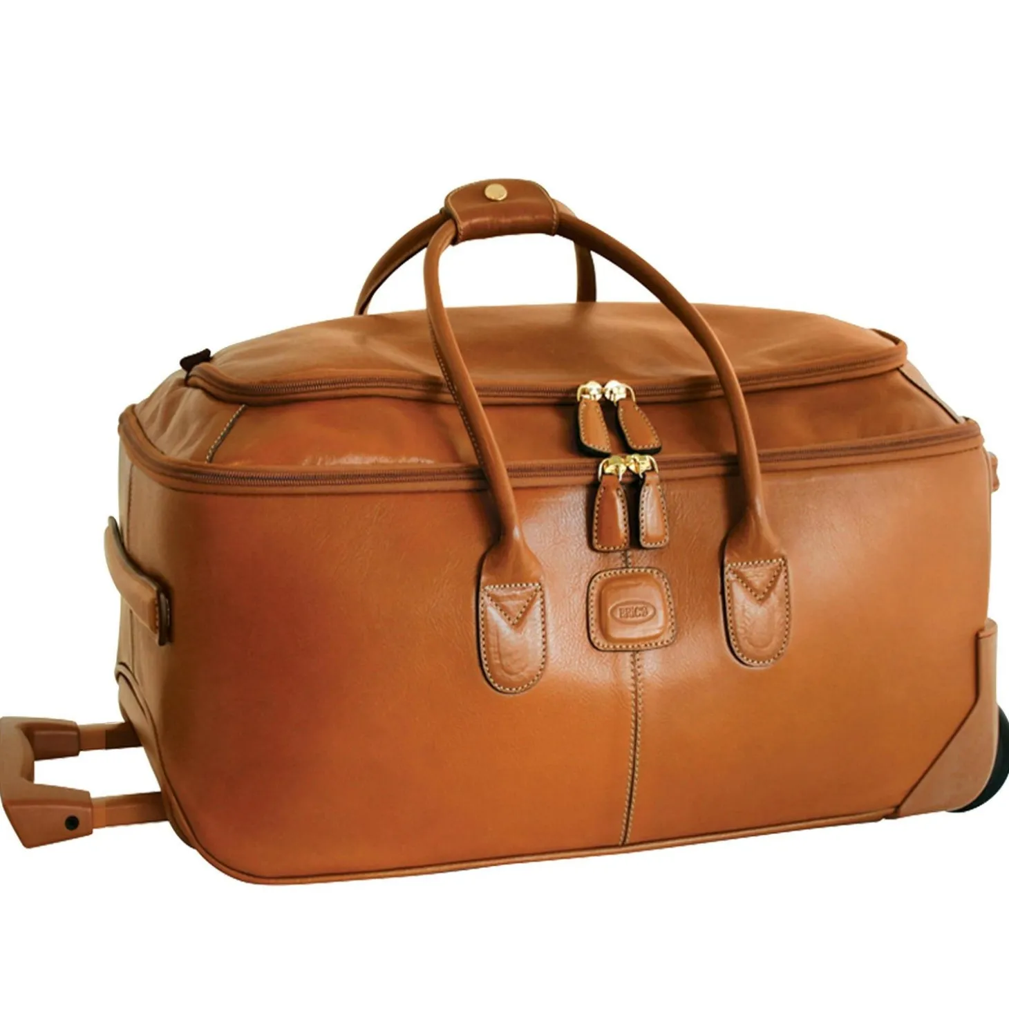 Brics Life Pelle 21" Carry On Rolling Duffle