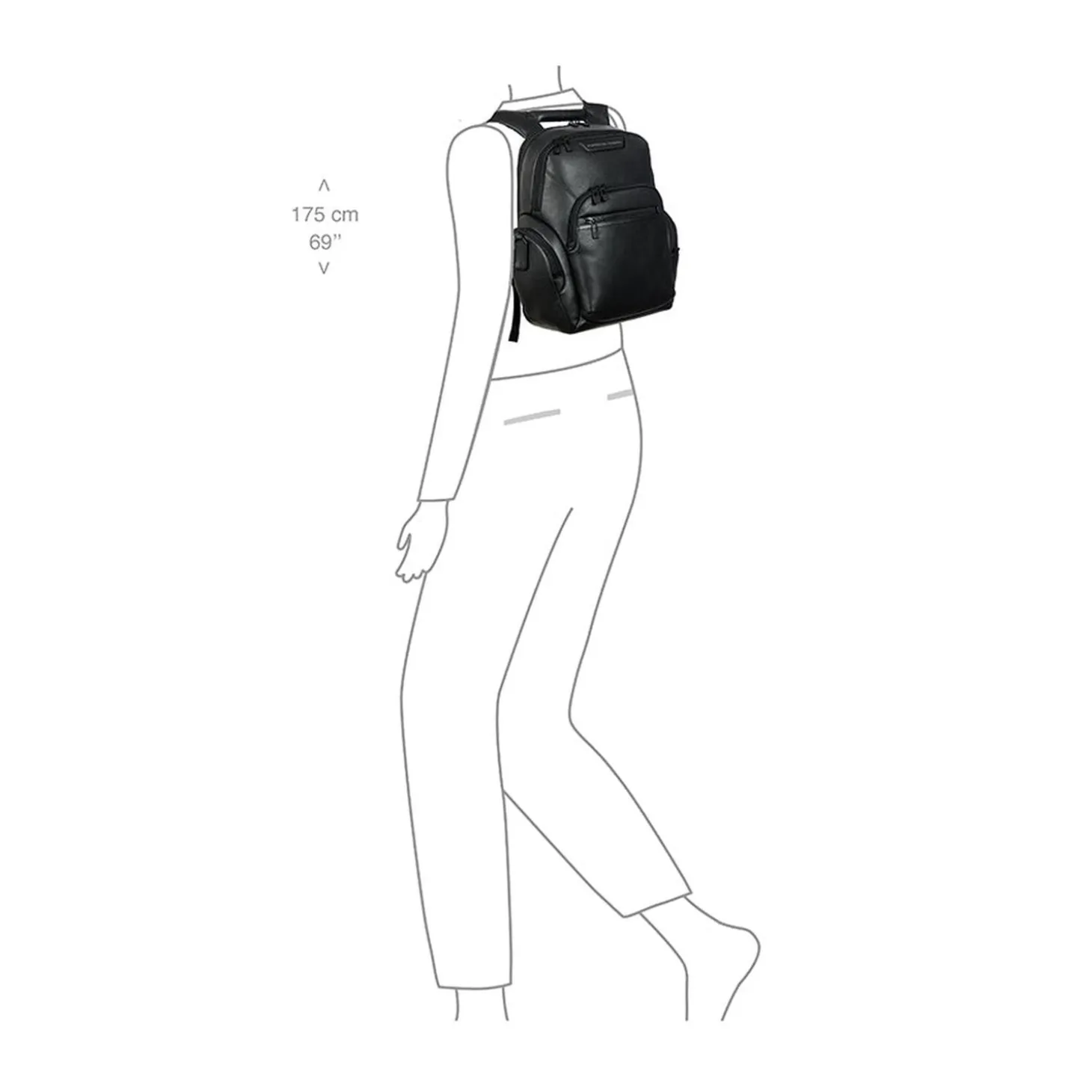 Brics Porsche Design Roadster Leather Evo Backpack S
