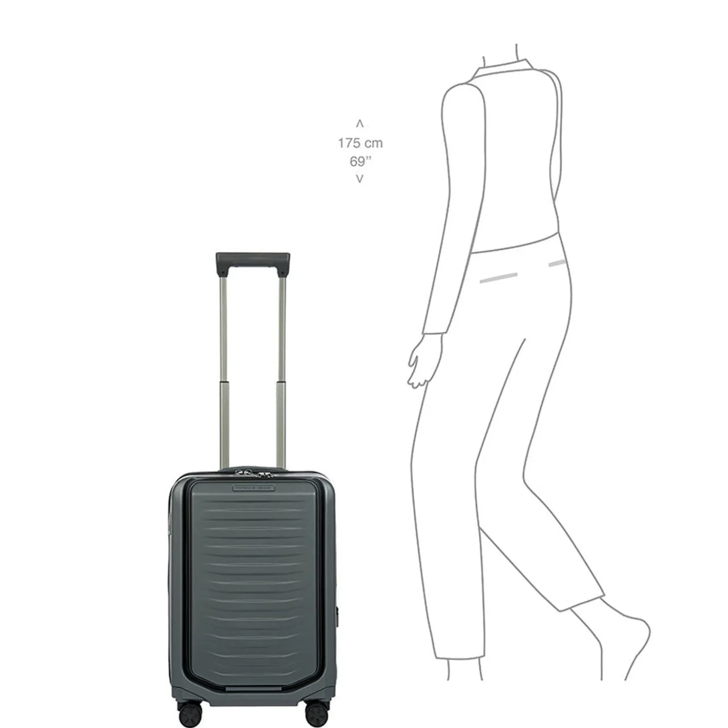 Brics Porsche Design Roadster Hardside 21" Expandable Carry-On Spinner with Pocket