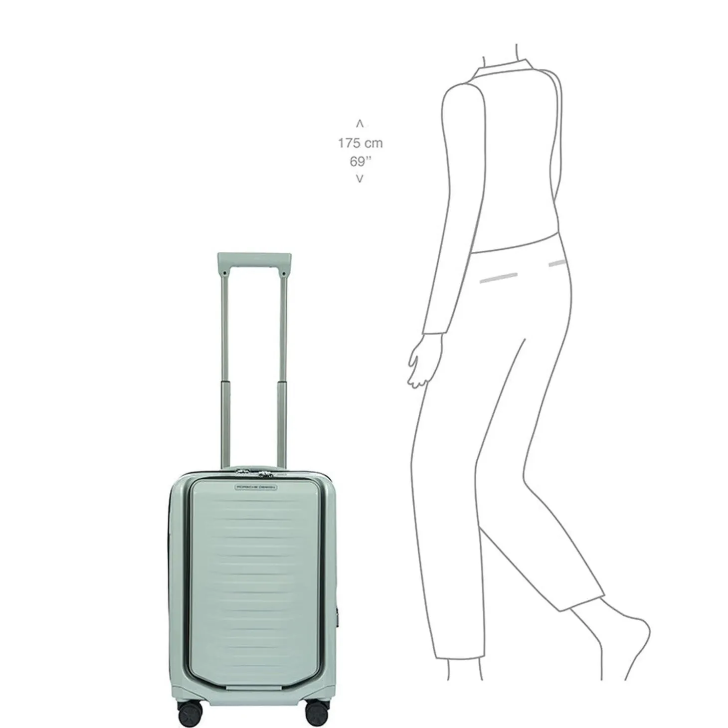 Brics Porsche Design Roadster Hardside 21" Expandable Carry-On Spinner with Pocket