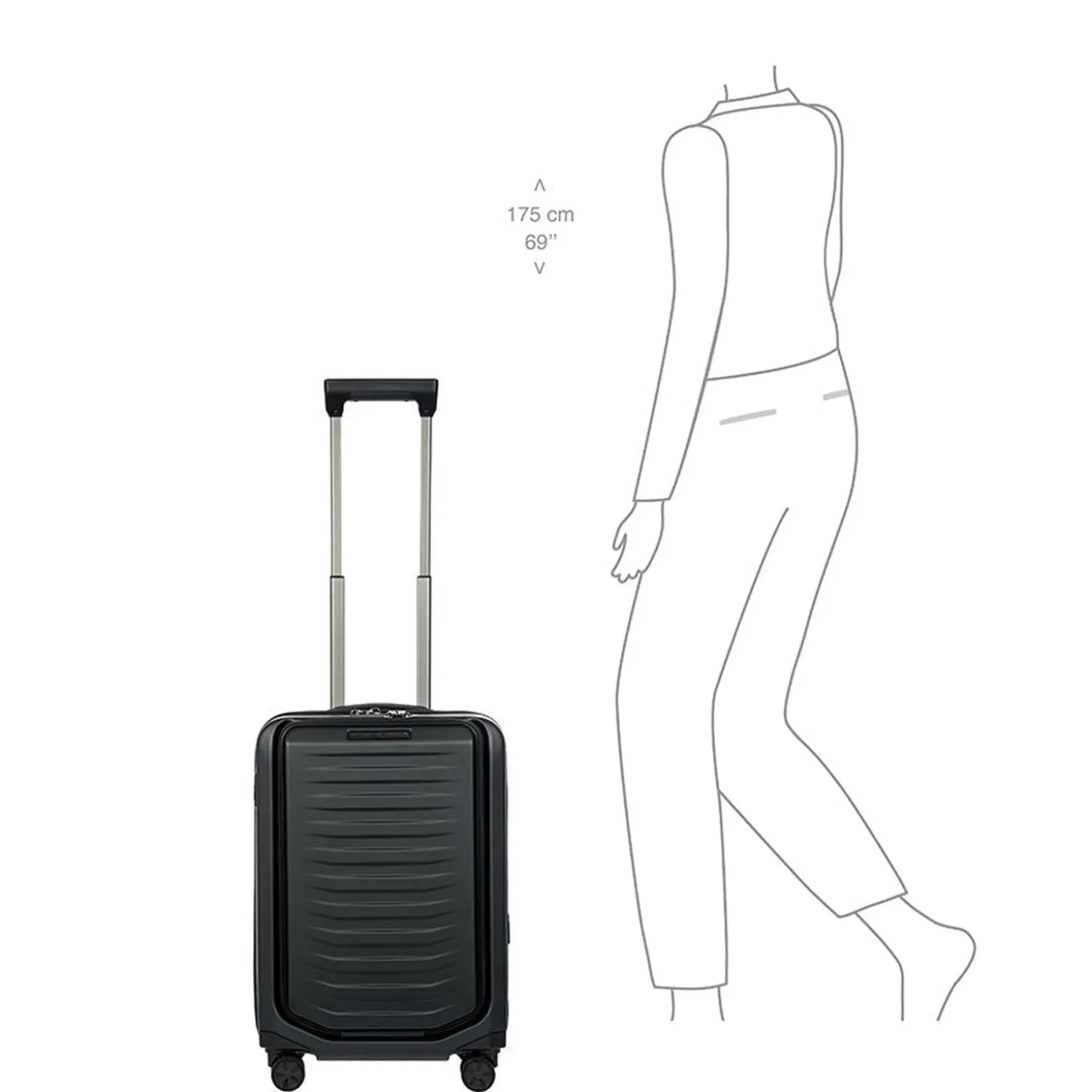 Brics Porsche Design Roadster Hardside 21" Expandable Carry-On Spinner with Pocket