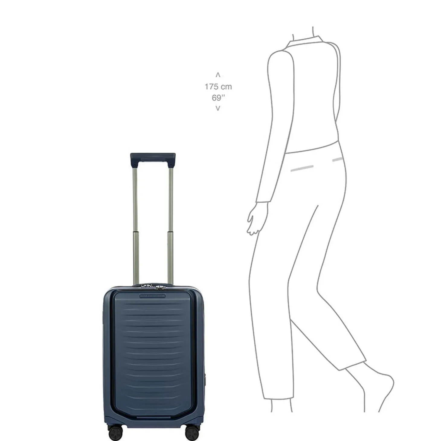 Brics Porsche Design Roadster Hardside 21" Expandable Carry-On Spinner with Pocket