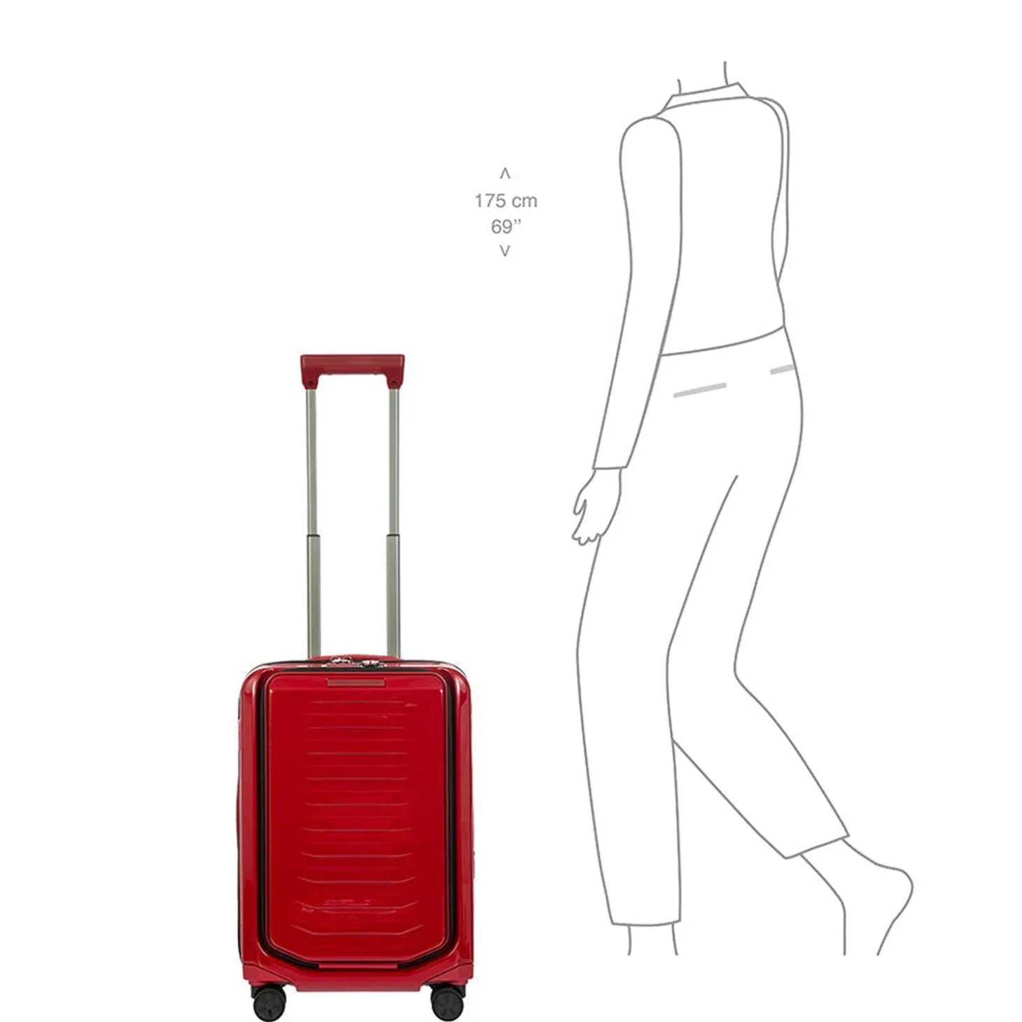 Brics Porsche Design Roadster Hardside 21" Expandable Carry-On Spinner with Pocket