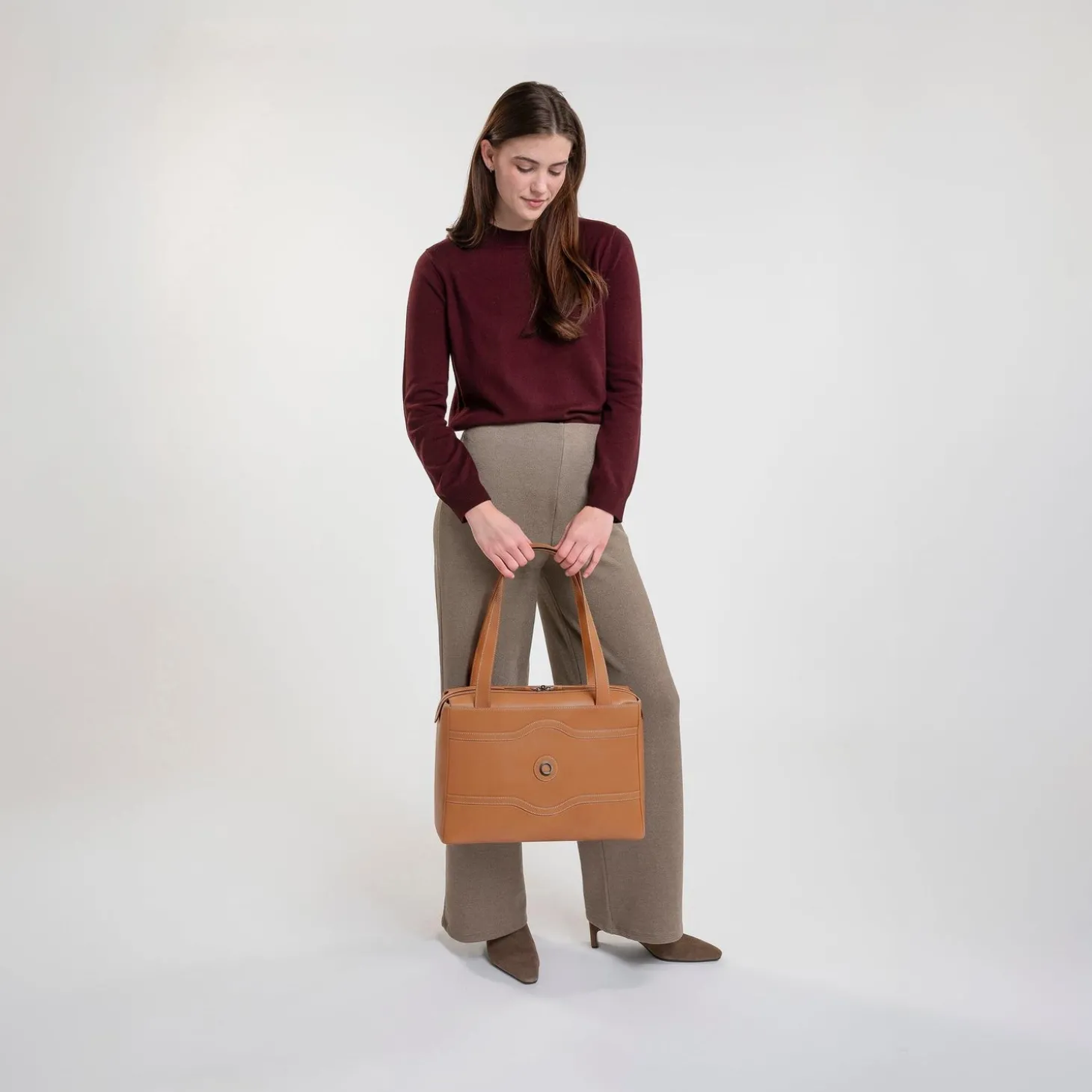 Delsey Chatelet 2.0 Leather Shoulder Bag