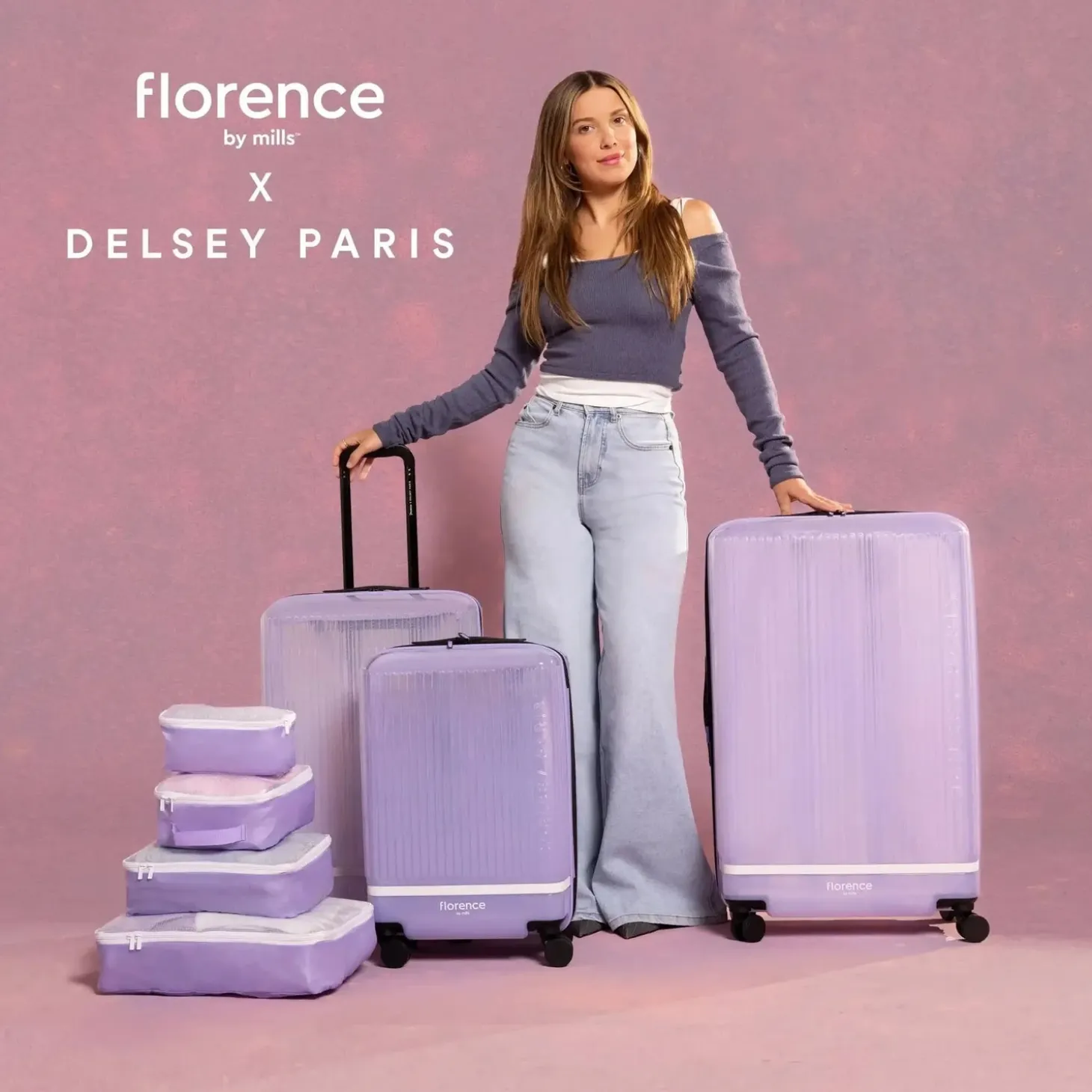 Delsey florence by mills Gotta Glow 29" Large Expandable Spinner