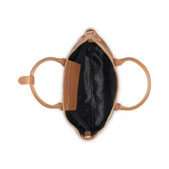 Delsey Leather Collection Zippered Tote Bag