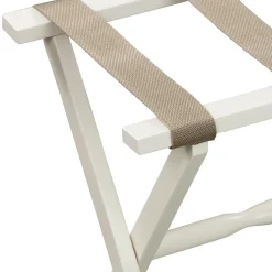 Gatehouse Furniture Luggage Rack - Straight Wood Leg with 4 Nylon Straps