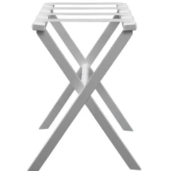 Gatehouse Furniture Luggage Rack - Straight Wood Leg with 4 Nylon Straps