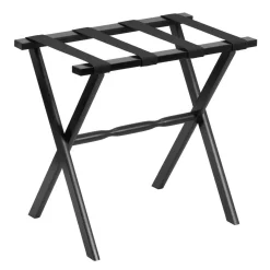 Gatehouse Furniture Luggage Rack - Straight Wood Leg with 4 Nylon Straps