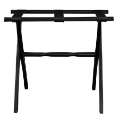 Gatehouse Furniture Luggage Rack - Contour Wood Leg with 3 Nylon Straps