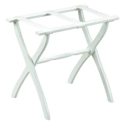 Gatehouse Furniture Luggage Rack - Contour Wood Leg with 3 Nylon Straps