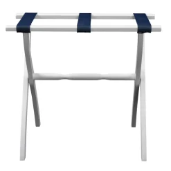 Gatehouse Furniture Luggage Rack - Contour Wood Leg with 3 Nylon Straps