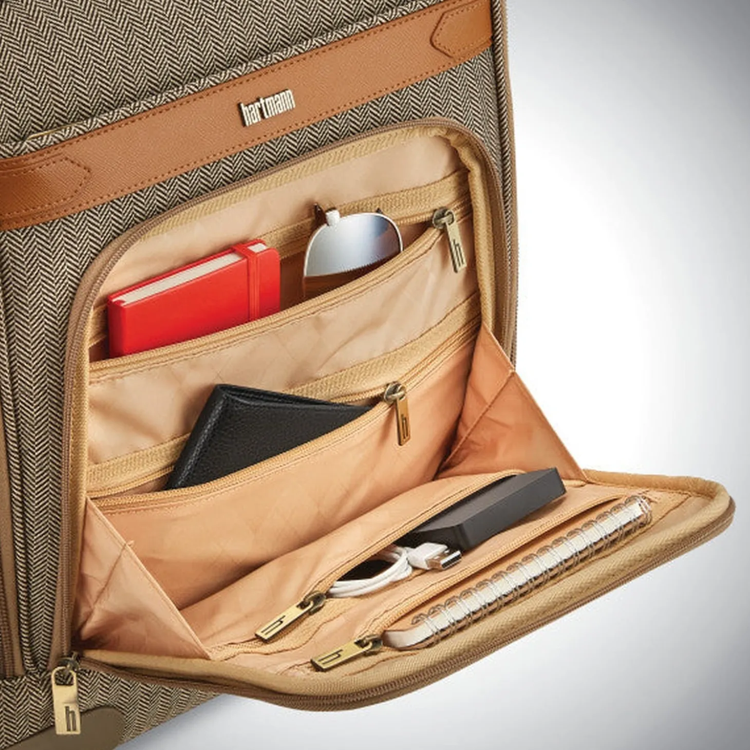 Hartmann Herringbone Deluxe Underseat Carry On Spinner