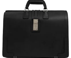 Korchmar Classics Churchill Belting Leather Briefcase