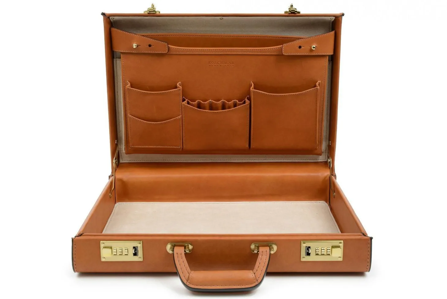 Korchmar Classics 4" Monroe Belting Leather Attache