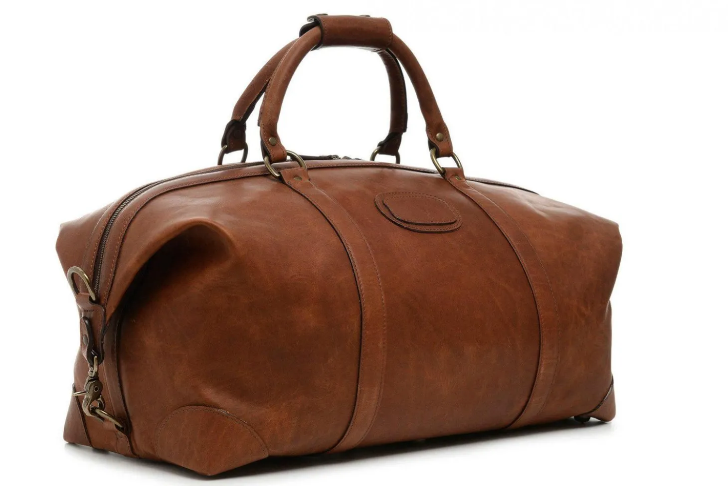 Korchmar Lux Twain Pull Leather Weekender