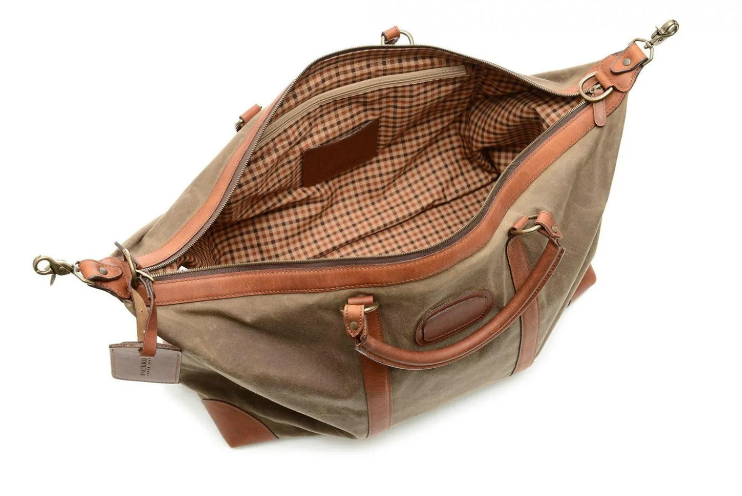 Korchmar Lux Twain 22" Waxed Canvas Weekender