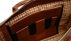 Korchmar Sawyer Slim Leather Laptop Briefcase