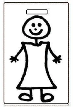 Luggage Pros Color Your Family Luggage Tag - Girl