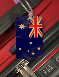 Luggage Pros Distressed Flag Tag