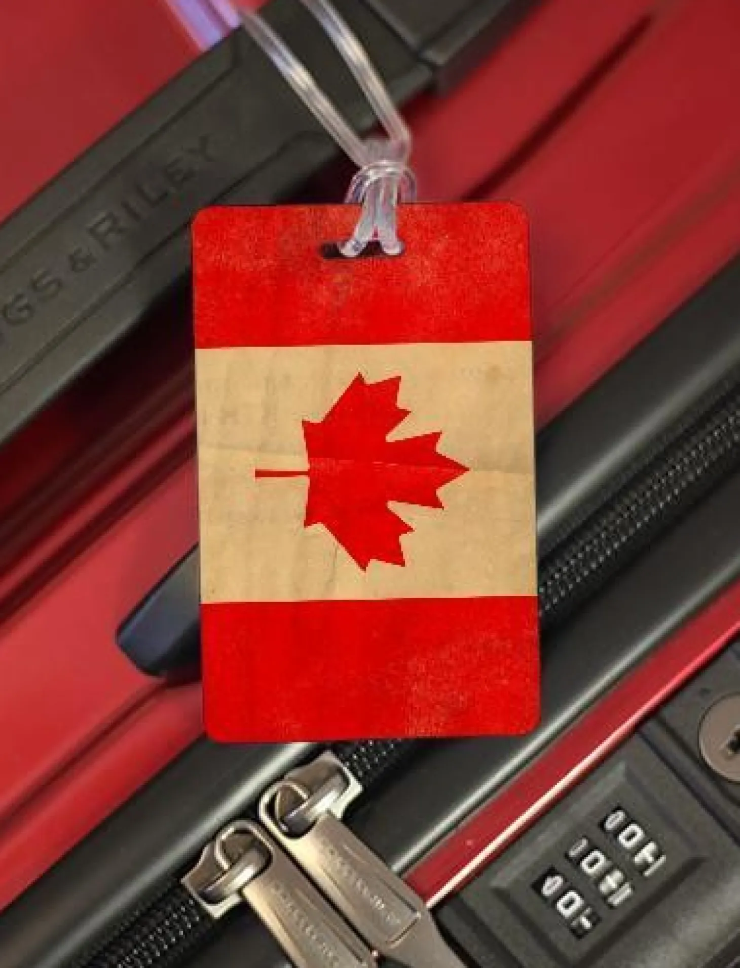 Luggage Pros Distressed Flag Tag