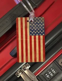 Luggage Pros Distressed Flag Tag