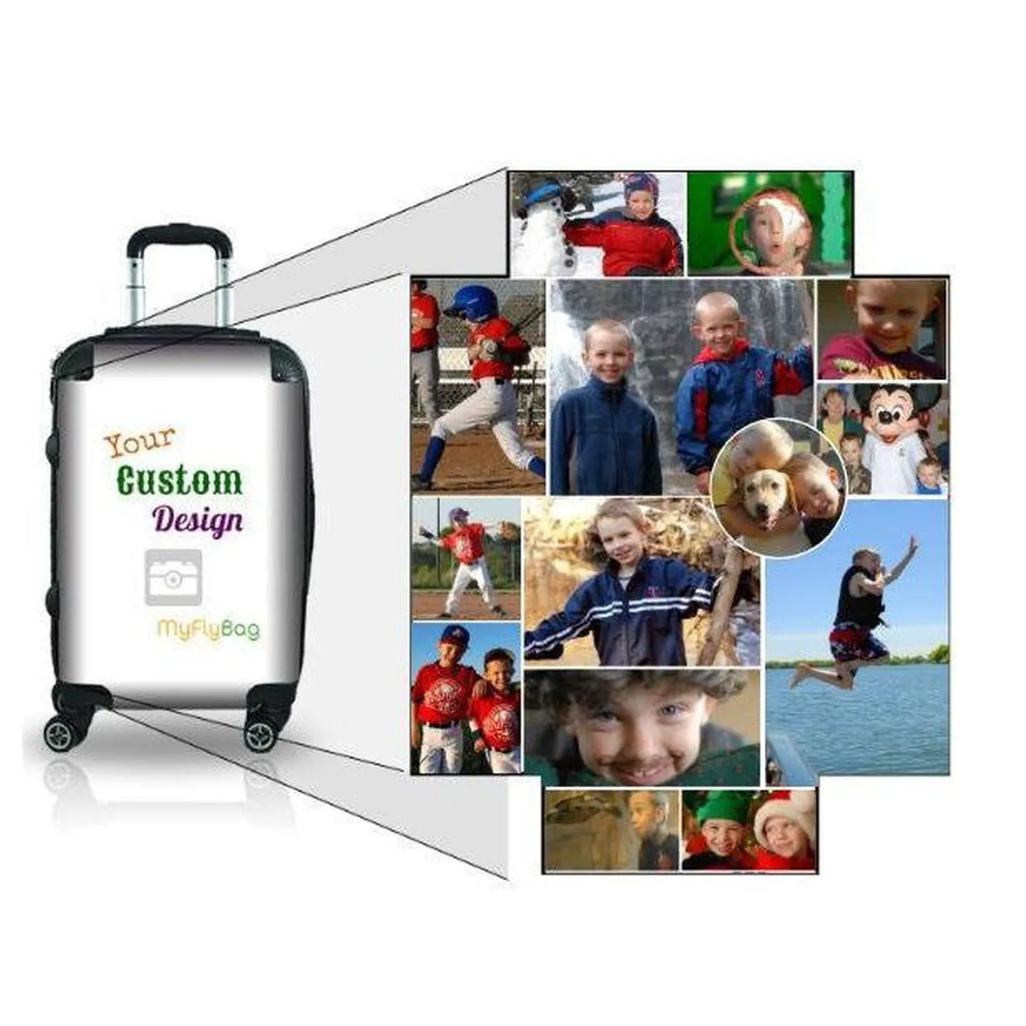 MyFly Bag Personalized Carry-On Luggage - Collage