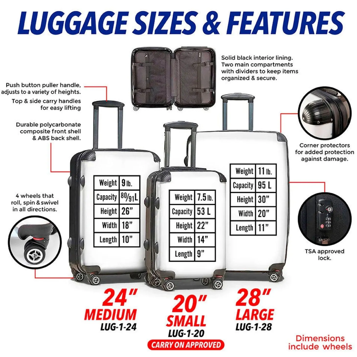 MyFly Bag Personalized 28" Luggage