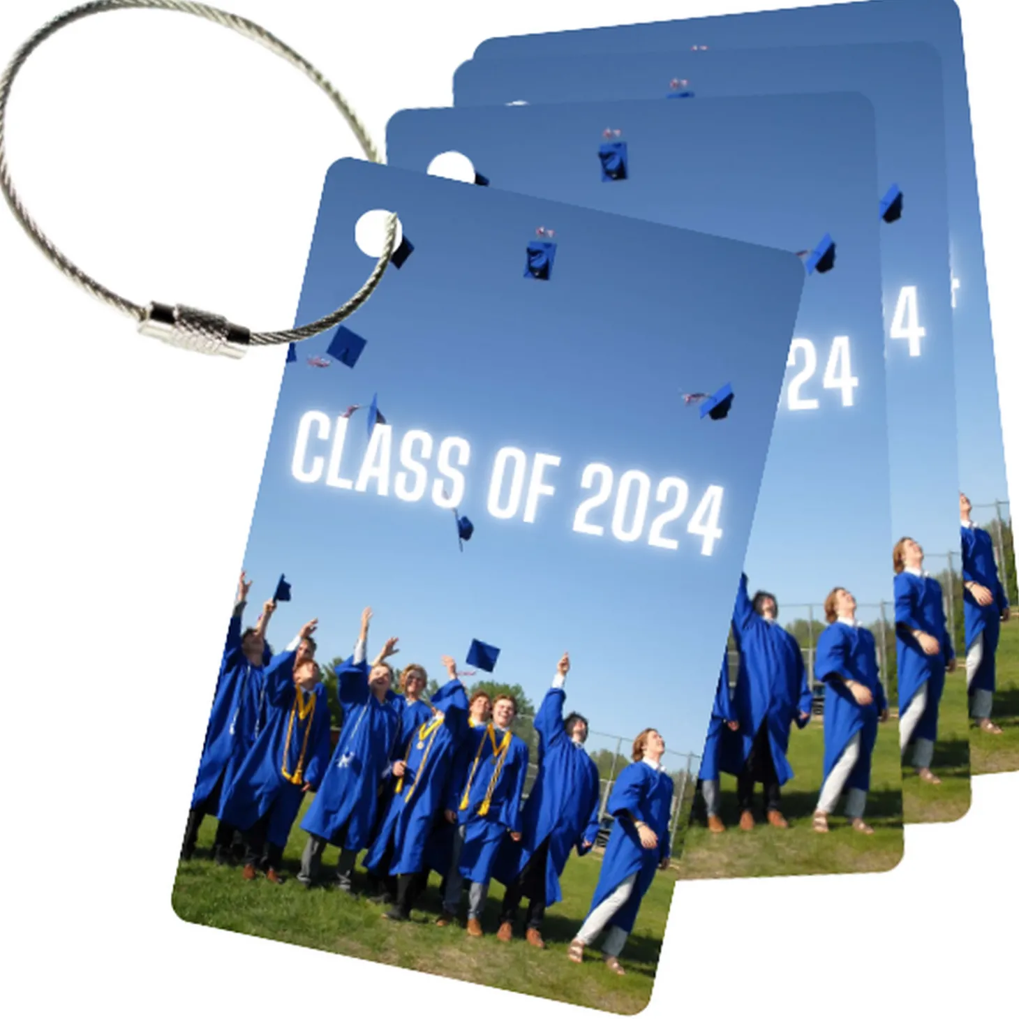 MyFly Personalized Luggage Tags with Metal Loop Upgrade - Only $2.75 each for 250 tags