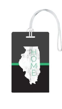 612 My Home State Illinois Luggage Tag