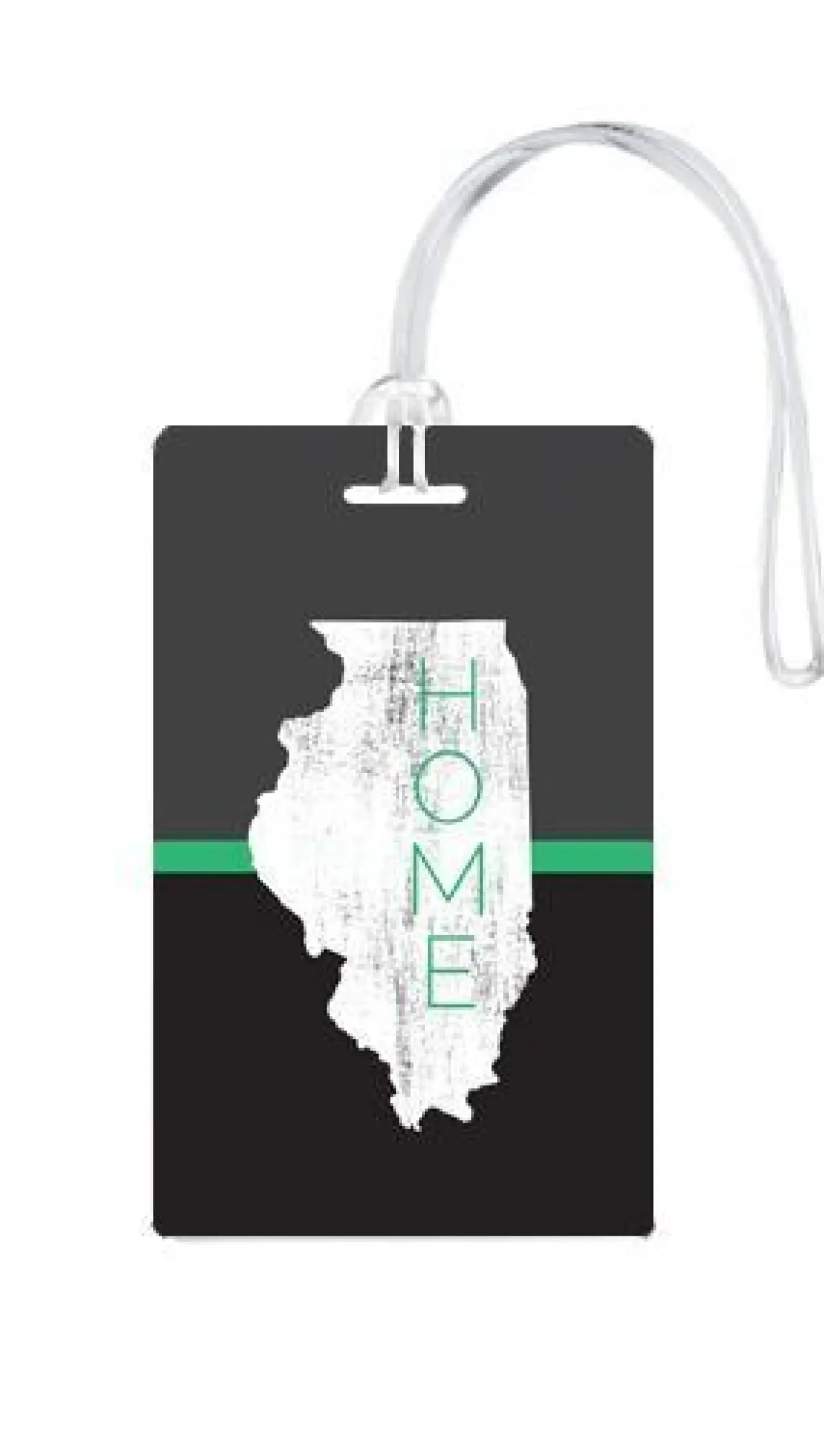 612 My Home State Illinois Luggage Tag