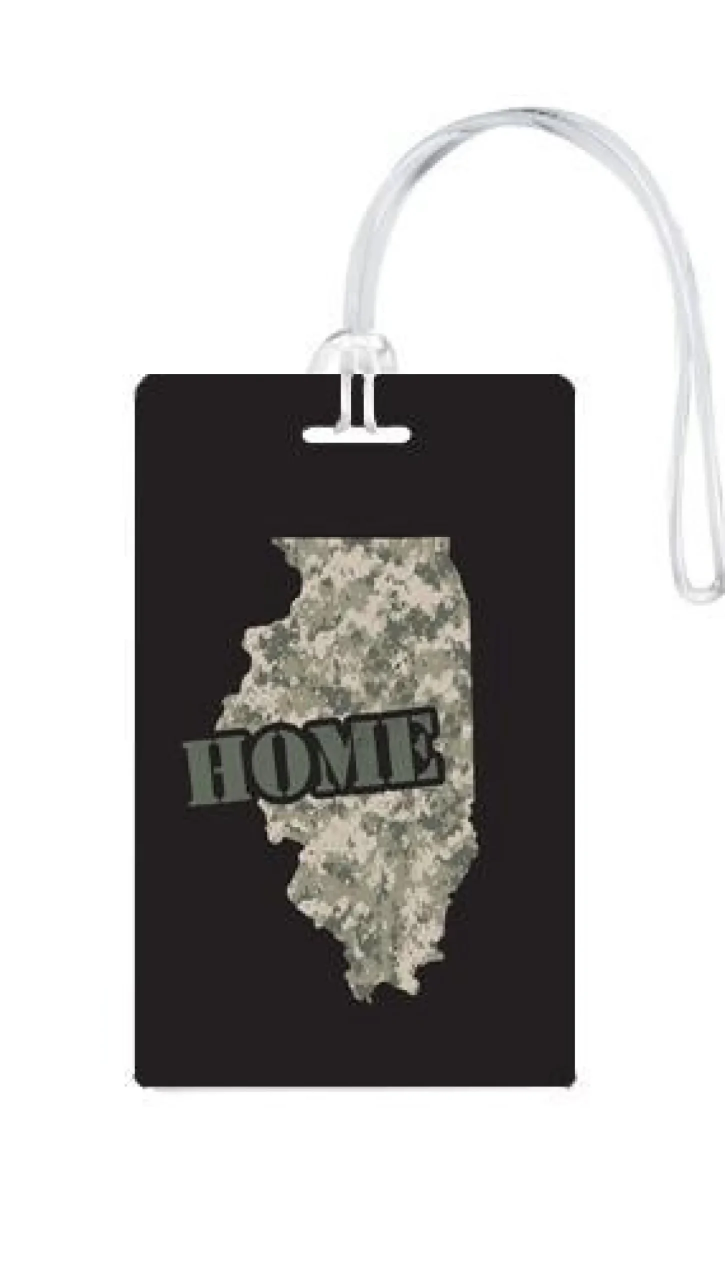 612 My Home State Illinois Luggage Tag