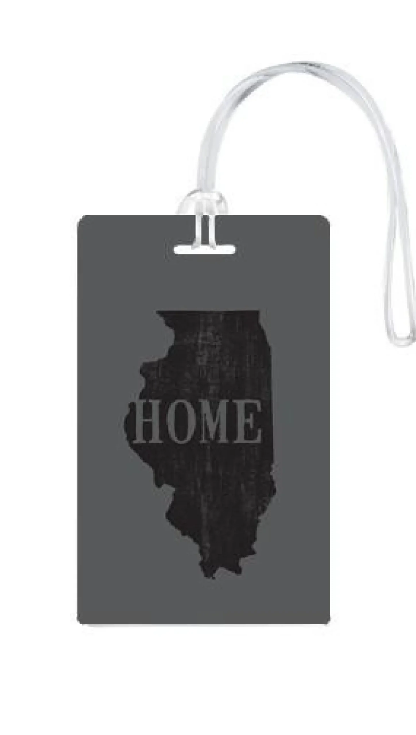 612 My Home State Illinois Luggage Tag