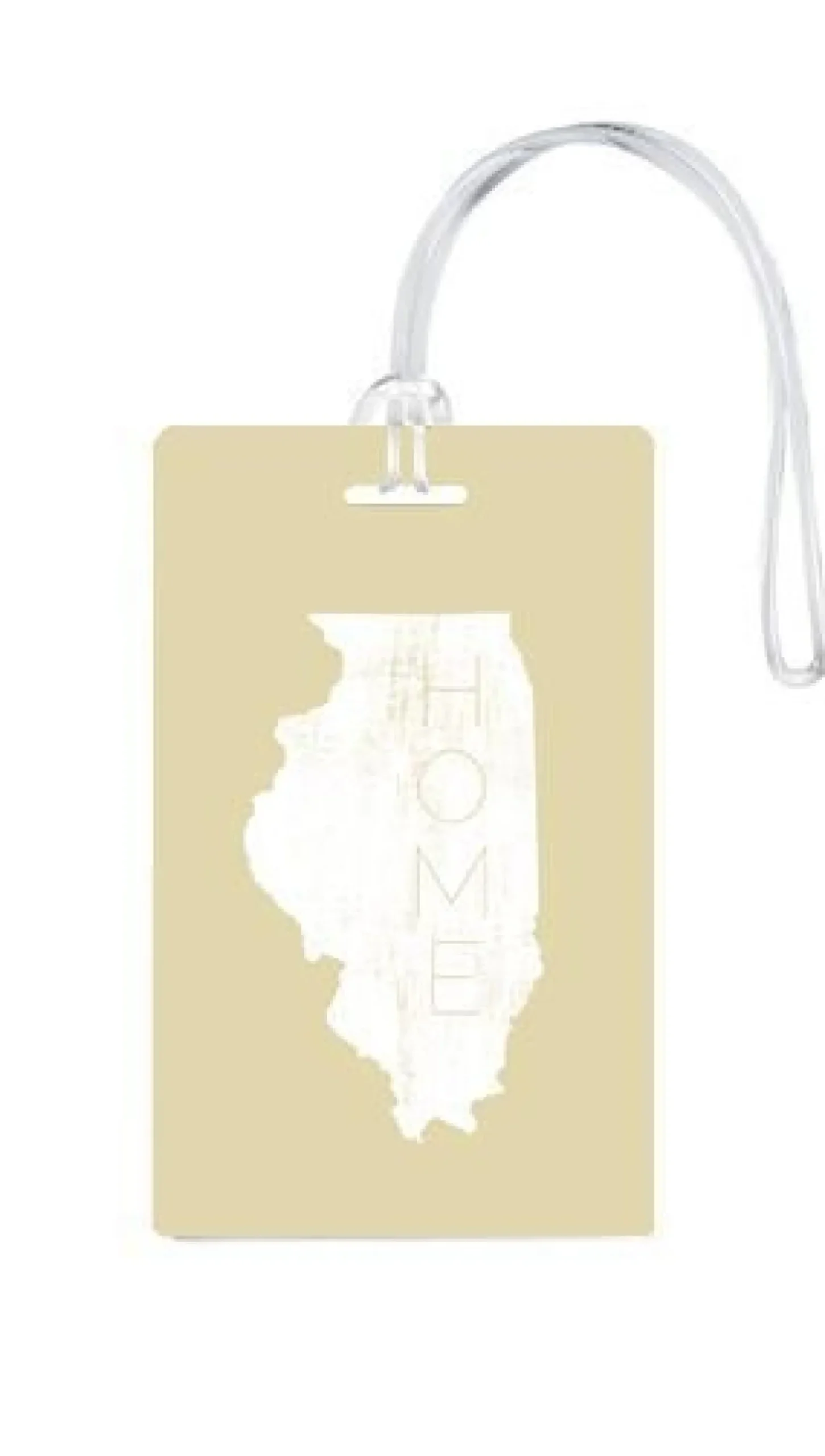 612 My Home State Illinois Luggage Tag