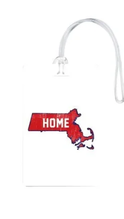612 My Home State Massachusetts Luggage Tag