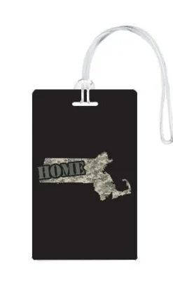612 My Home State Massachusetts Luggage Tag