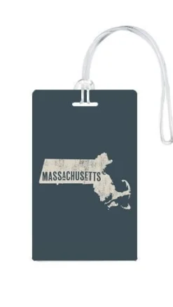 612 My Home State Massachusetts Luggage Tag