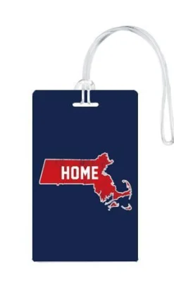 612 My Home State Massachusetts Luggage Tag