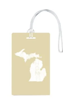612 My Home State Michigan Luggage Tag