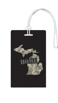612 My Home State Michigan Luggage Tag