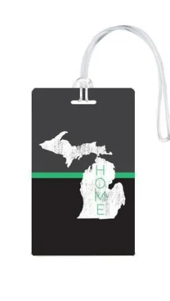 612 My Home State Michigan Luggage Tag