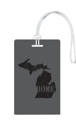 612 My Home State Michigan Luggage Tag