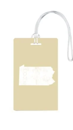 612 My Home State Pennsylvania Luggage Tag