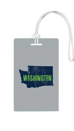 612 My Home State Washington Luggage Tag
