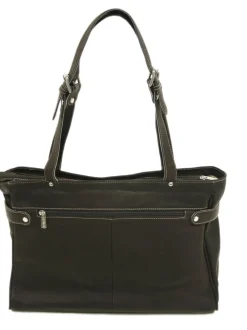 Piel Leather Belted Computer Tote
